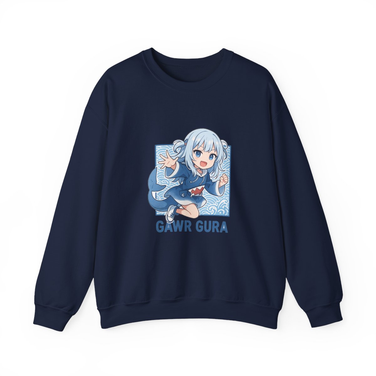 Gawr Gura Hololive Shark VTuber Sweatshirt - alternate angle 5, merchandise