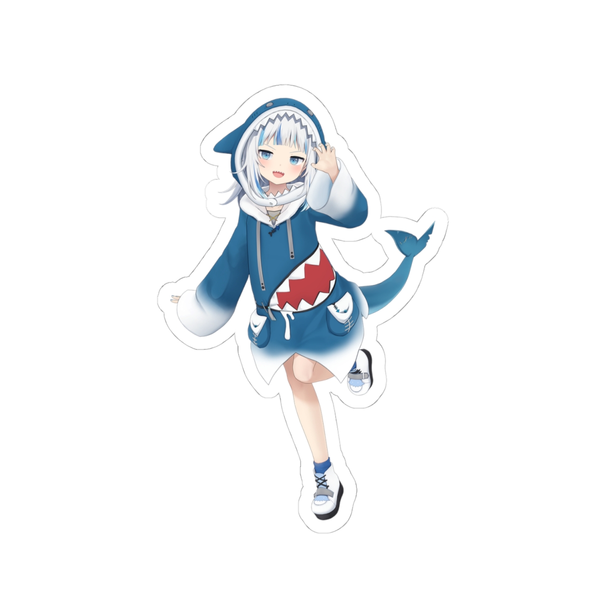 Gawr Gura & Hololive Sticker - alternate angle 2, merchandise